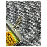 Jewelkade Green & White Beaded Necklace and Charm