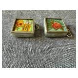 Jewelkade Green & White Beaded Necklace and Charm