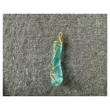 Two Beaded Necklaces, Fender Guitar Pick Necklace and Sea Glass wrapped Charm