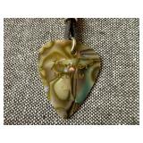 Two Beaded Necklaces, Fender Guitar Pick Necklace and Sea Glass wrapped Charm