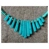 Two Beaded Necklaces, Fender Guitar Pick Necklace and Sea Glass wrapped Charm