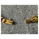 14K Yellow Gold Multi Color Stone Bracelet