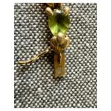 14K Yellow Gold Multi Color Stone Bracelet