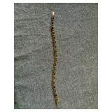 14K Yellow Gold Multi Color Stone Bracelet