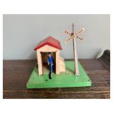 Vintage Lionel Model Train Signal Tower with Conductor No. 45