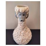 Ceramic Lamb Tall Flower Vase