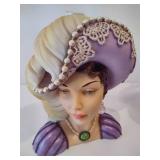 Vintage Cameo Girls Lady Vases Busts