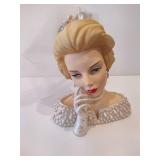 Vintage Cameo Girls Lady Vases Busts