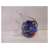 Glass Angelfish Paperweight