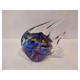 Glass Angelfish Paperweight