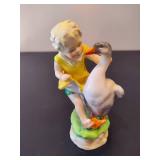 Vintage Royal Worcester Goosie Goosie Gardener Figurine