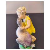 Vintage Royal Worcester Goosie Goosie Gardener Figurine