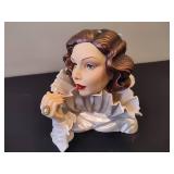 Vintage Cameo Girls Lady Vases - "Judith" in Original Box