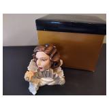 Vintage Cameo Girls Lady Vases - "Judith" in Original Box