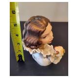 Vintage Cameo Girls Lady Vases - "Judith" in Original Box