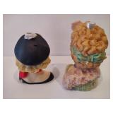 Cameo Girl Busts and Vases