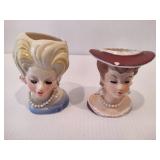Cameo Girl Busts and Vases