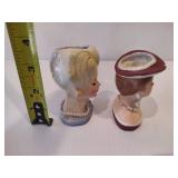 Cameo Girl Busts and Vases
