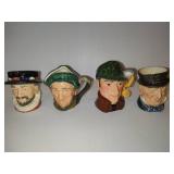 Four Royal Doulton Small Mugs