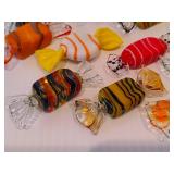 Lot of Hand Blown Murano Glass Candy