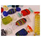 Lot of Hand Blown Murano Glass Candy
