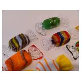 Lot of Hand Blown Murano Glass Candy
