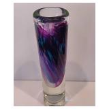 Michael J Mikula Hand Blown Glass Vase
