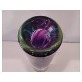 Michael J Mikula Hand Blown Glass Vase