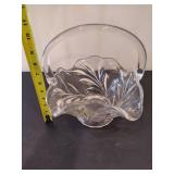 Two Vintage Glass/Crystal Baskets
