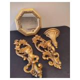 Gold - Tone Wall Decor