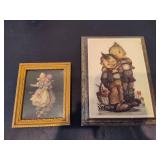 Vintage Hummel Figurine "Meditation" & Wall Plaques