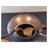 Antique Mixed Metal Goose Neck Tea Kettle