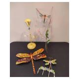 Vintage Dragonfly Metal Decor