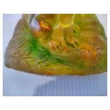 Luiligongfang Crystal Glass - "New Century of Luck" Labradors on Pillow