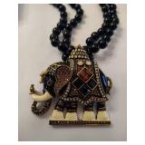 HEIDI DAUS "Majestic Elephant" Jeweled/Beaded Necklace