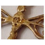 Dragonfly Brooch & Earrings