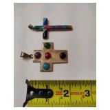 Two Silver Cross Pendants