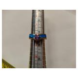 Blue Opal Starfish Pendant, Earrings & Ring