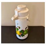 MCM Floral Serving Trays and Vintage Metro Thermal Pump Pot