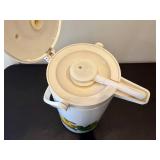 MCM Floral Serving Trays and Vintage Metro Thermal Pump Pot