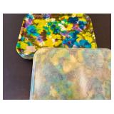 MCM Floral Serving Trays and Vintage Metro Thermal Pump Pot