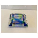 Vintage Murano Sommerso Green Art Glass Candleholder & more.