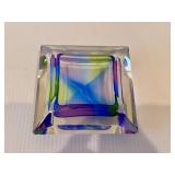 Vintage Murano Sommerso Green Art Glass Candleholder & more.