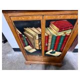 Vintage "Book" Themed Cabinet and Books
