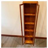 5 Shelf Cabinet with Glass Doors