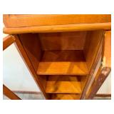 5 Shelf Cabinet with Glass Doors