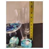 Lot of Glass Vases & Marbles