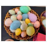 Lot of Plastic Easter Eggs & Easter Decor
