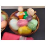 Lot of Plastic Easter Eggs & Easter Decor