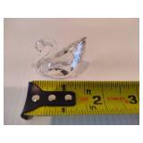 Small Swarovski Swan & Vintage Czech Republic Glass Swan